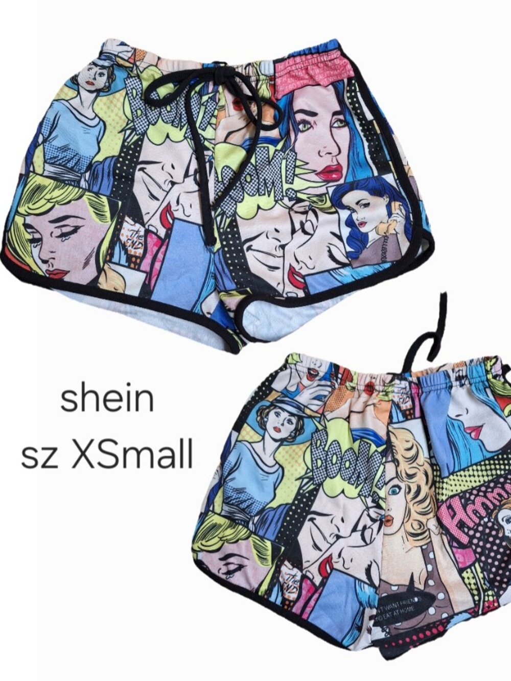 Comic Style Shorts Shein XS